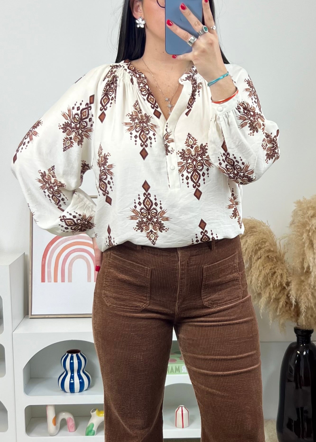 Blouse Kasia Choco