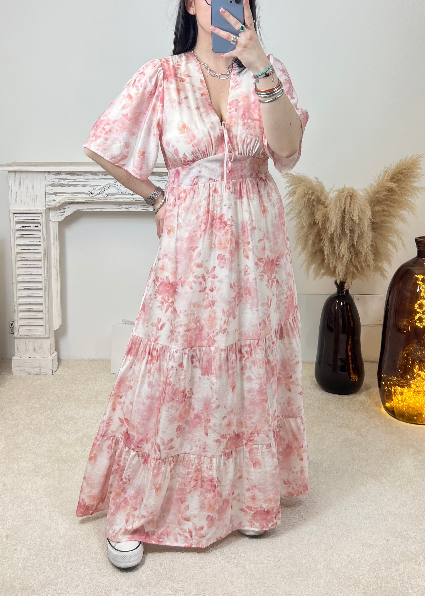 Robe Cléa Rose Pâle
