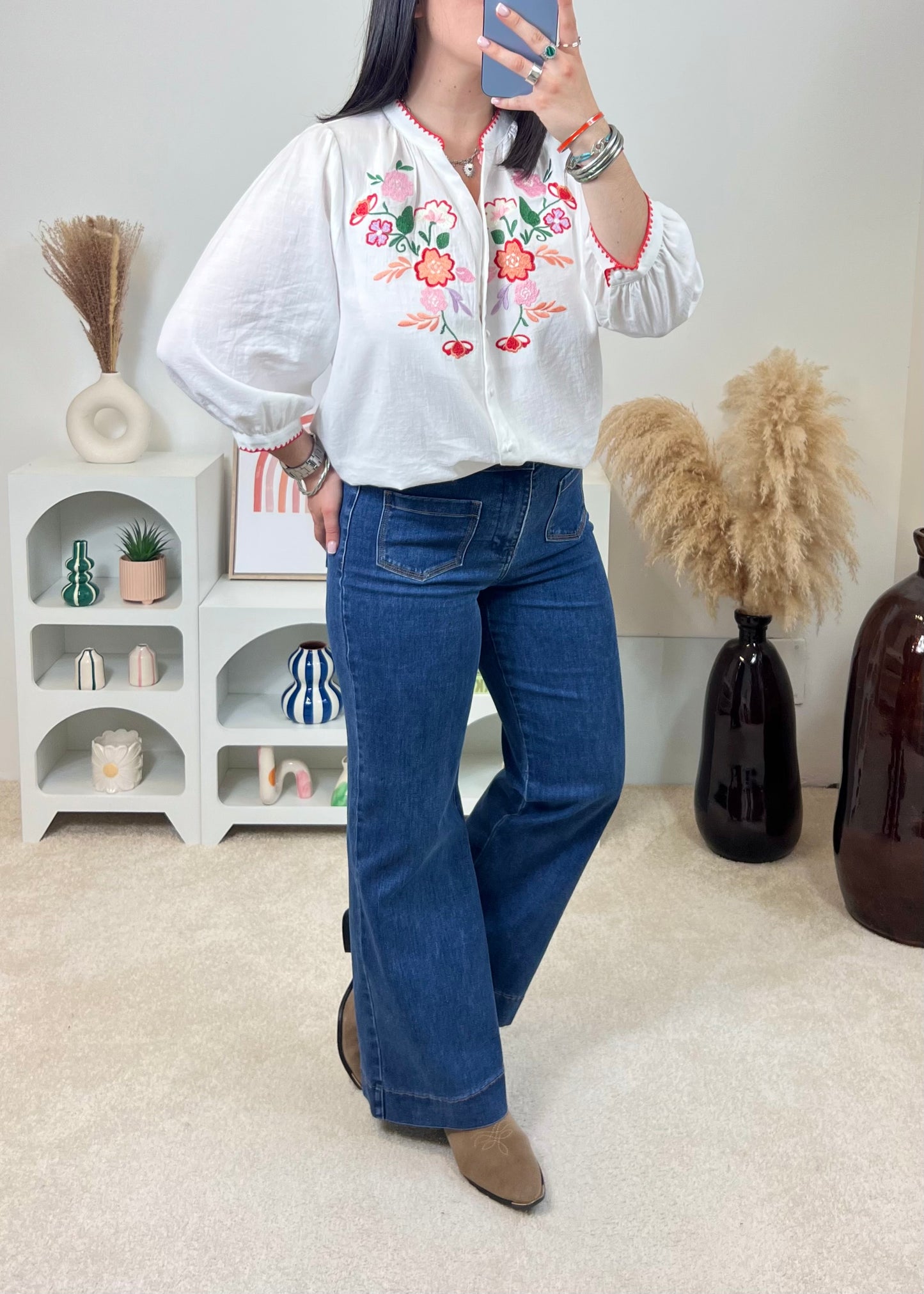 Blouse Flora Écru