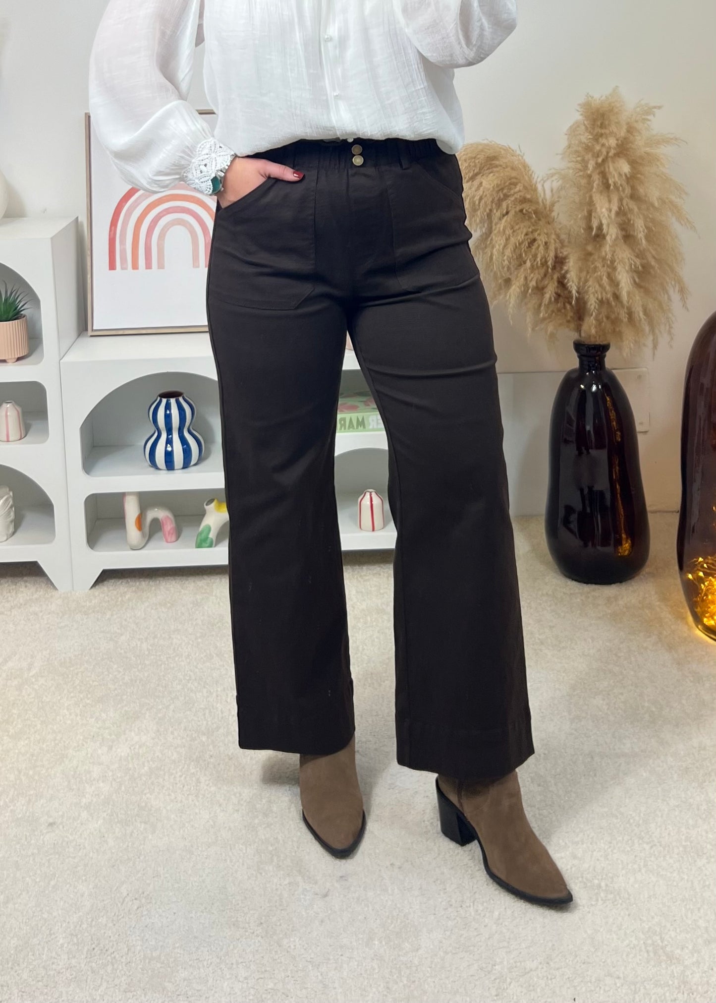 Pantalon Théo Choco