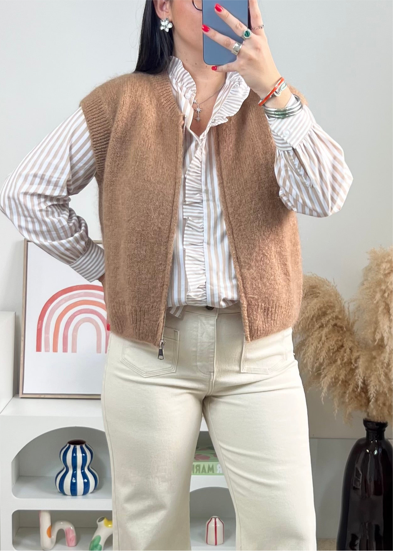 Gilet Charly Camel