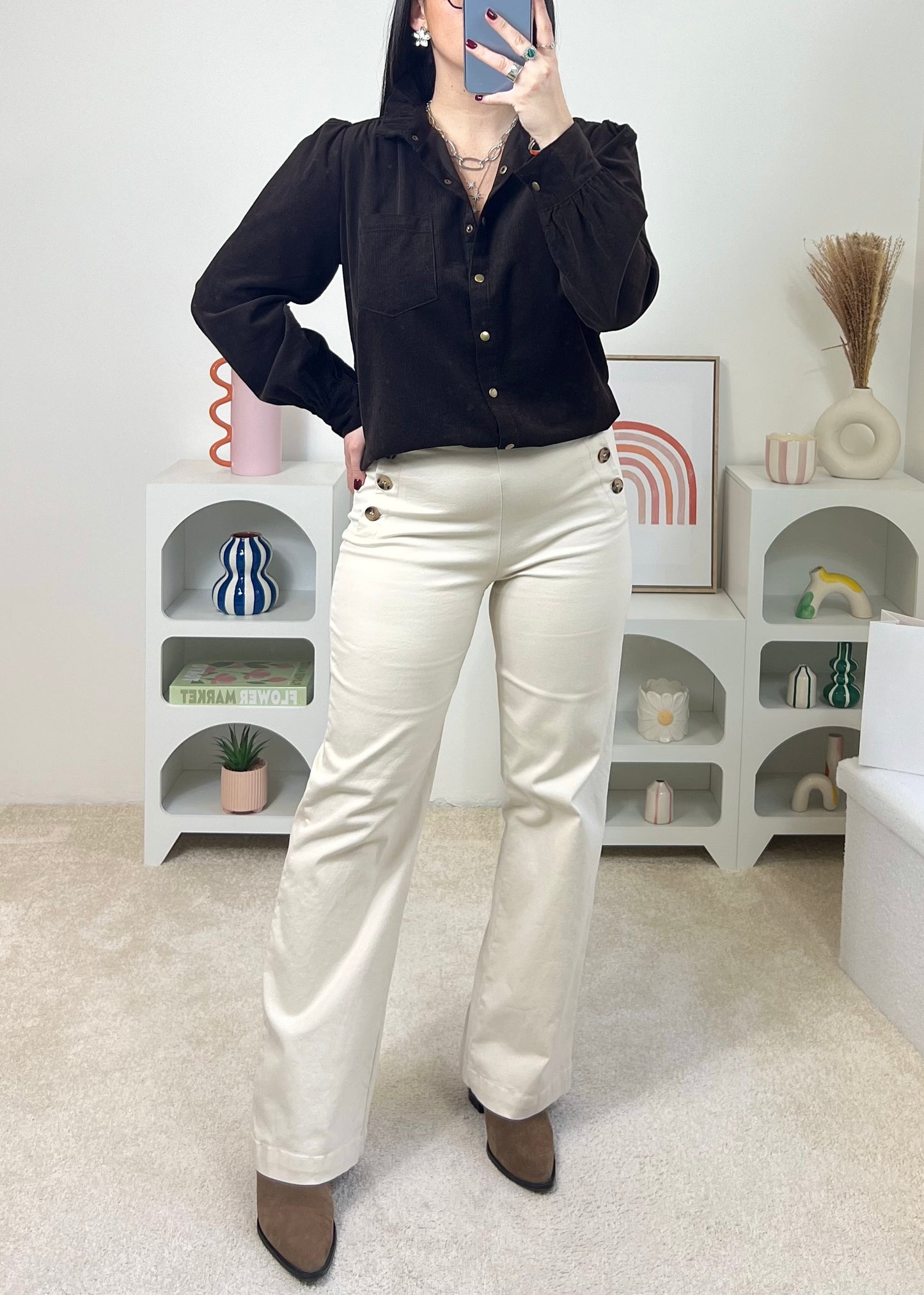 Chemise Vina Choco (velours)