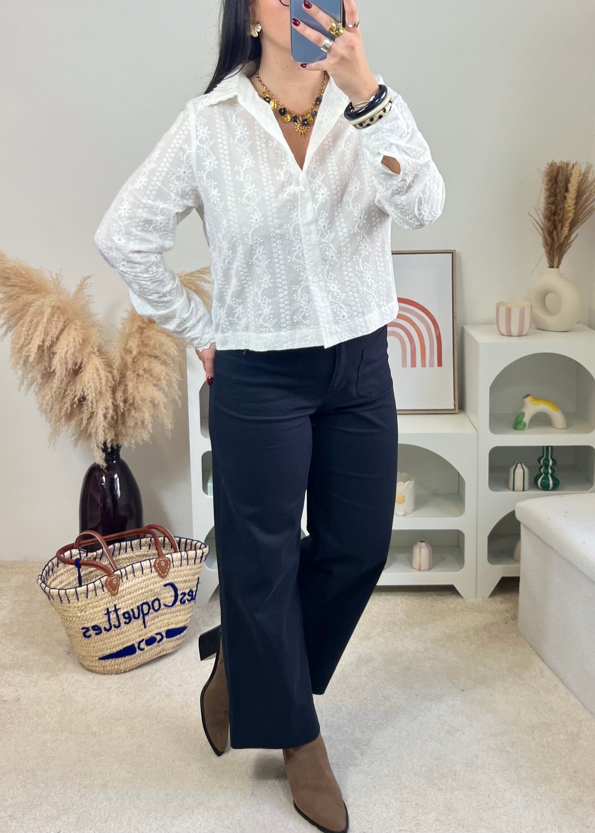 Pantalon Éliza Marine