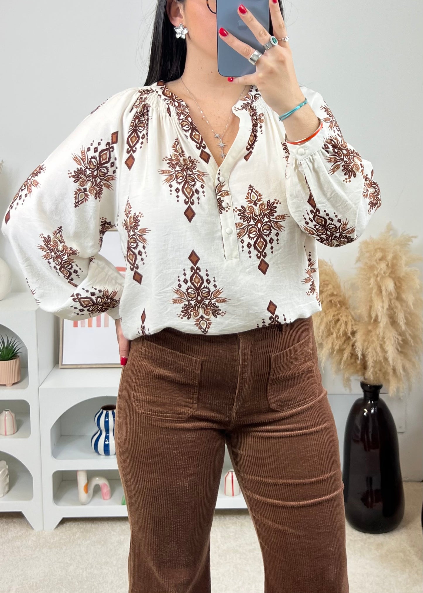 Blouse Kasia Choco