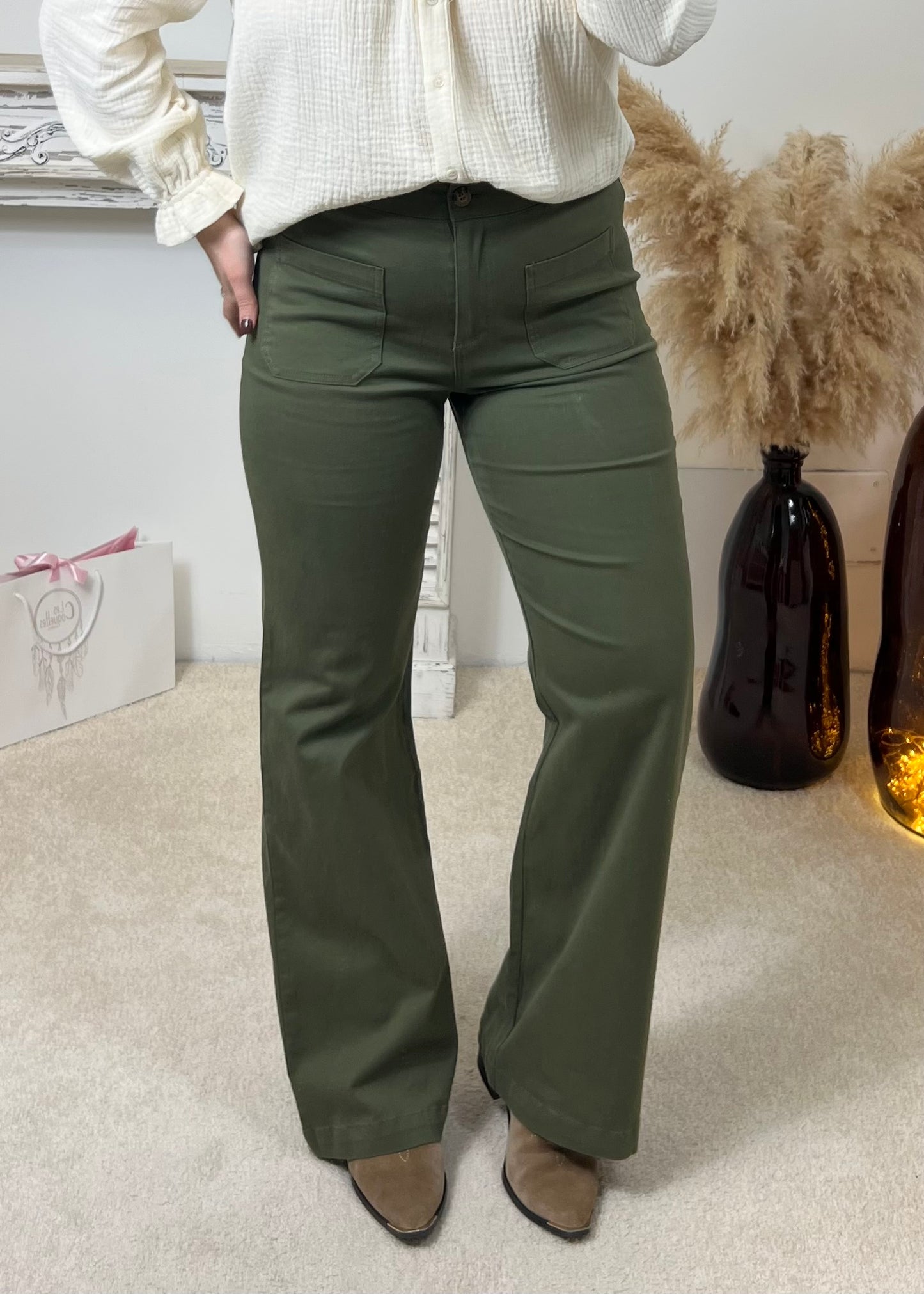 Pantalon Emily Kaki