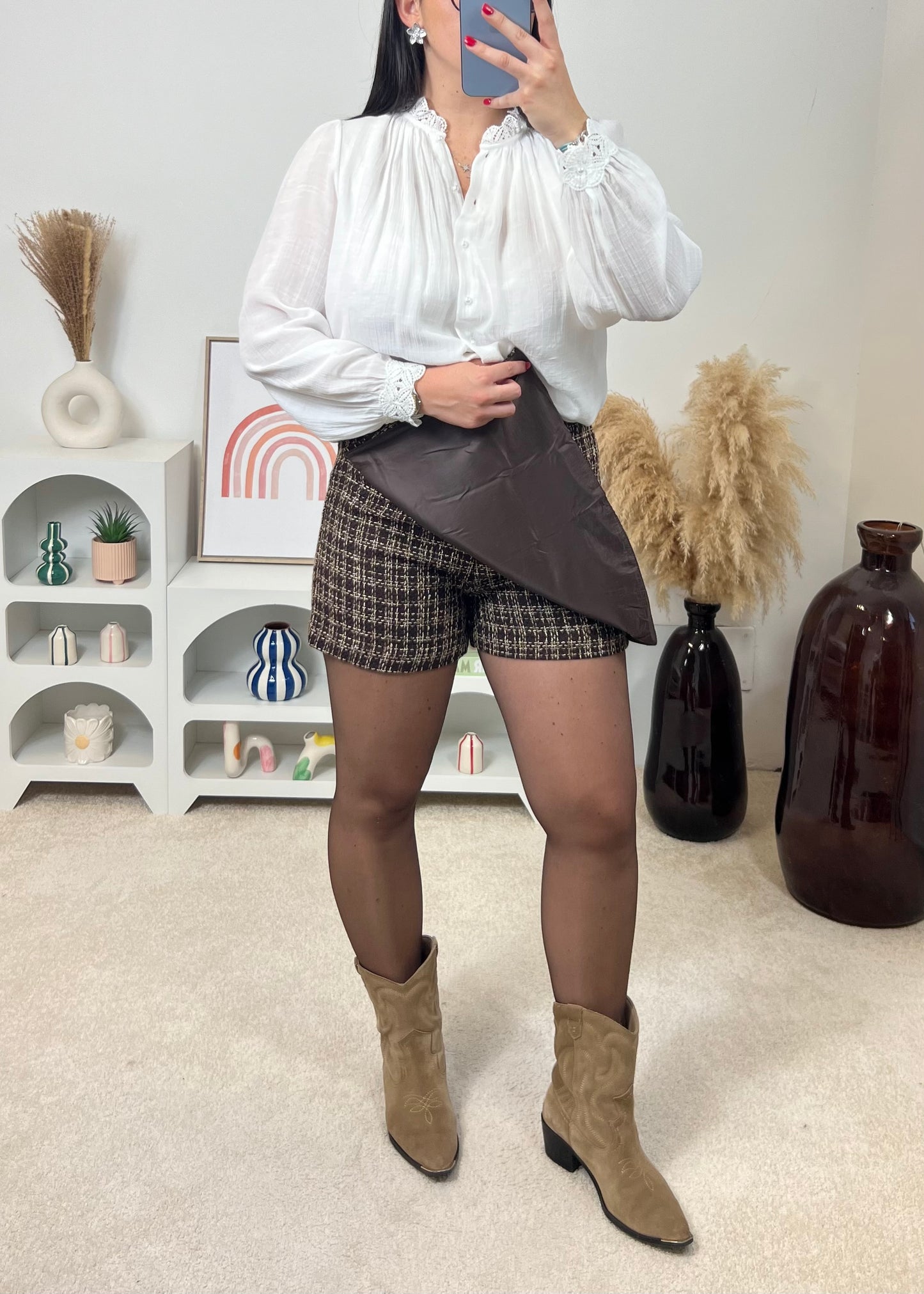 Jupe-short Thaïs Choco