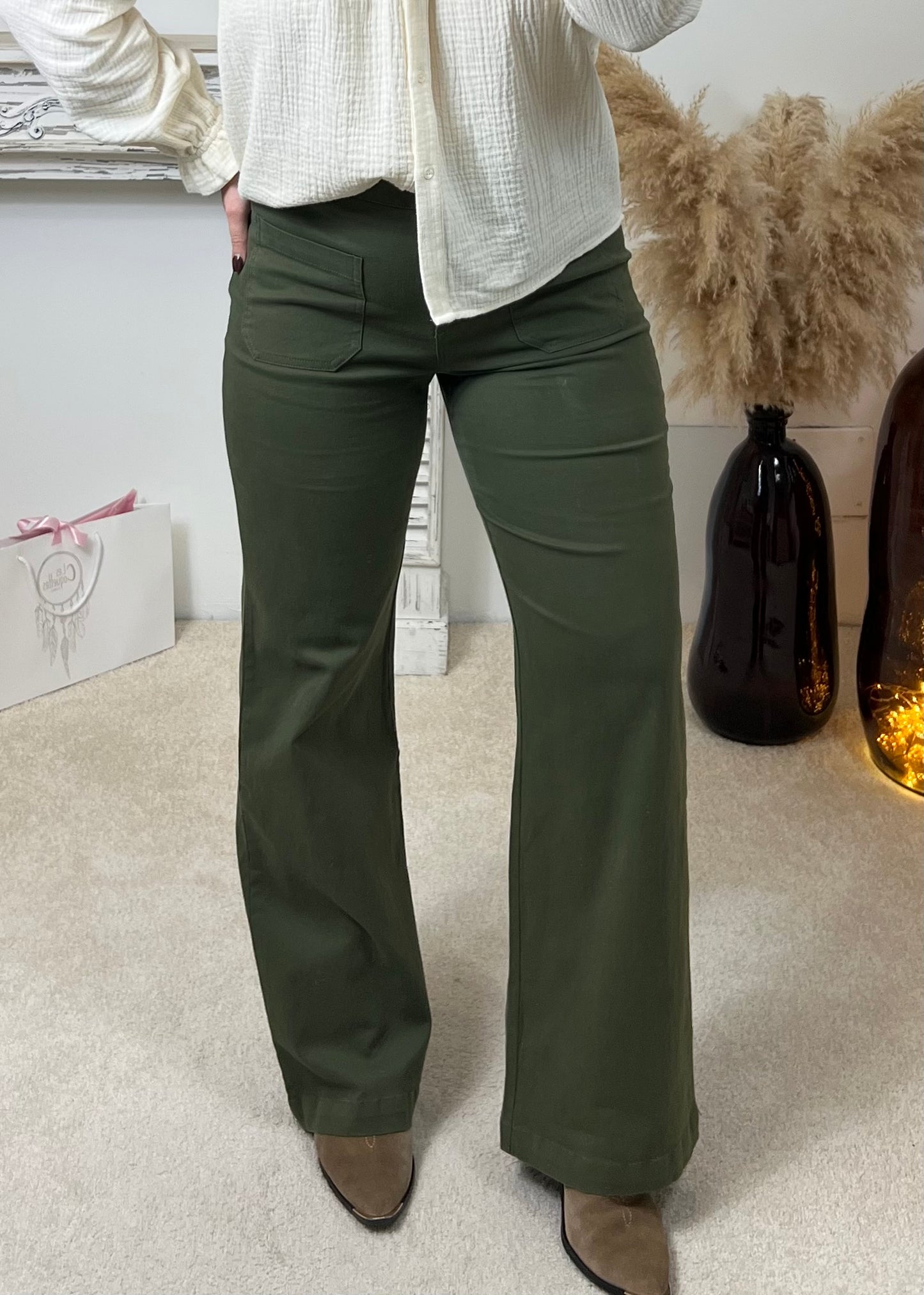 Pantalon Emily Kaki