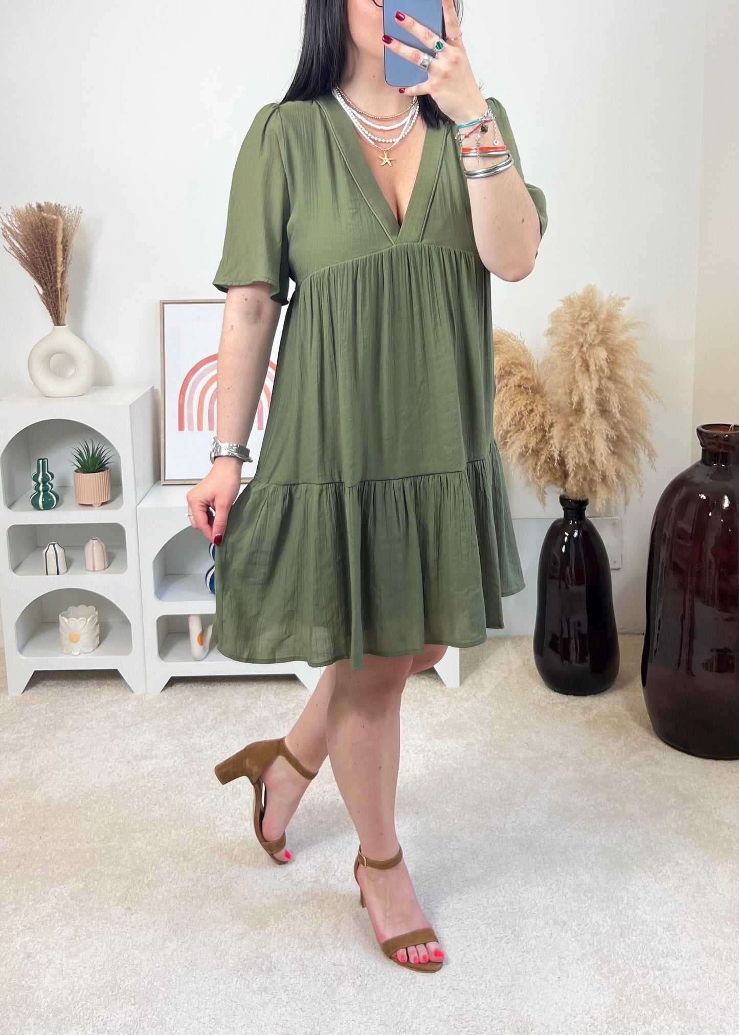 Robe Alia Kaki