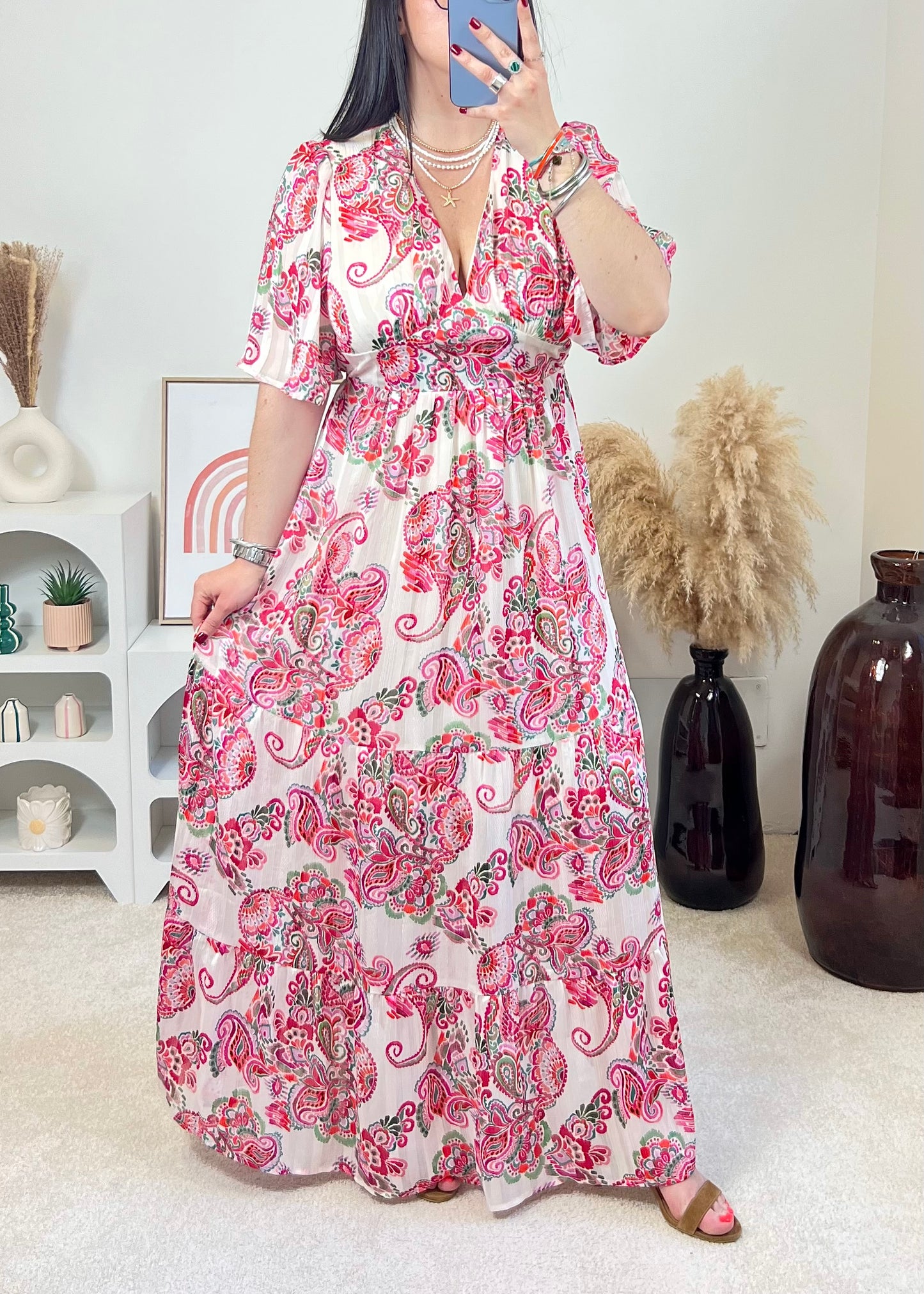Robe Anna Fushia