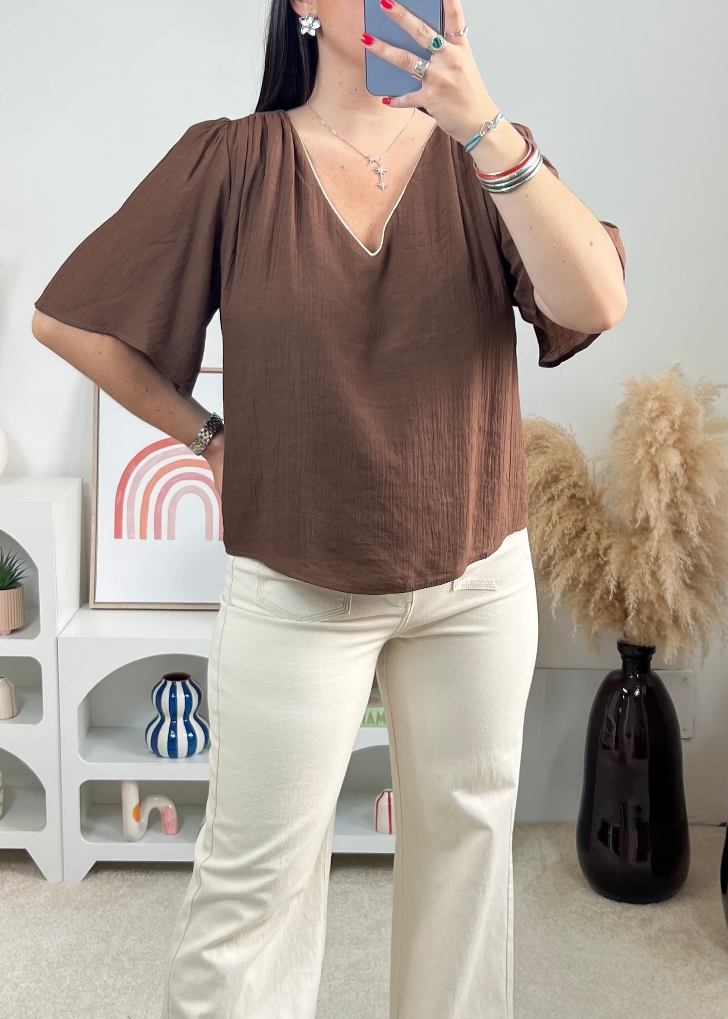 Blouse Ema Marron