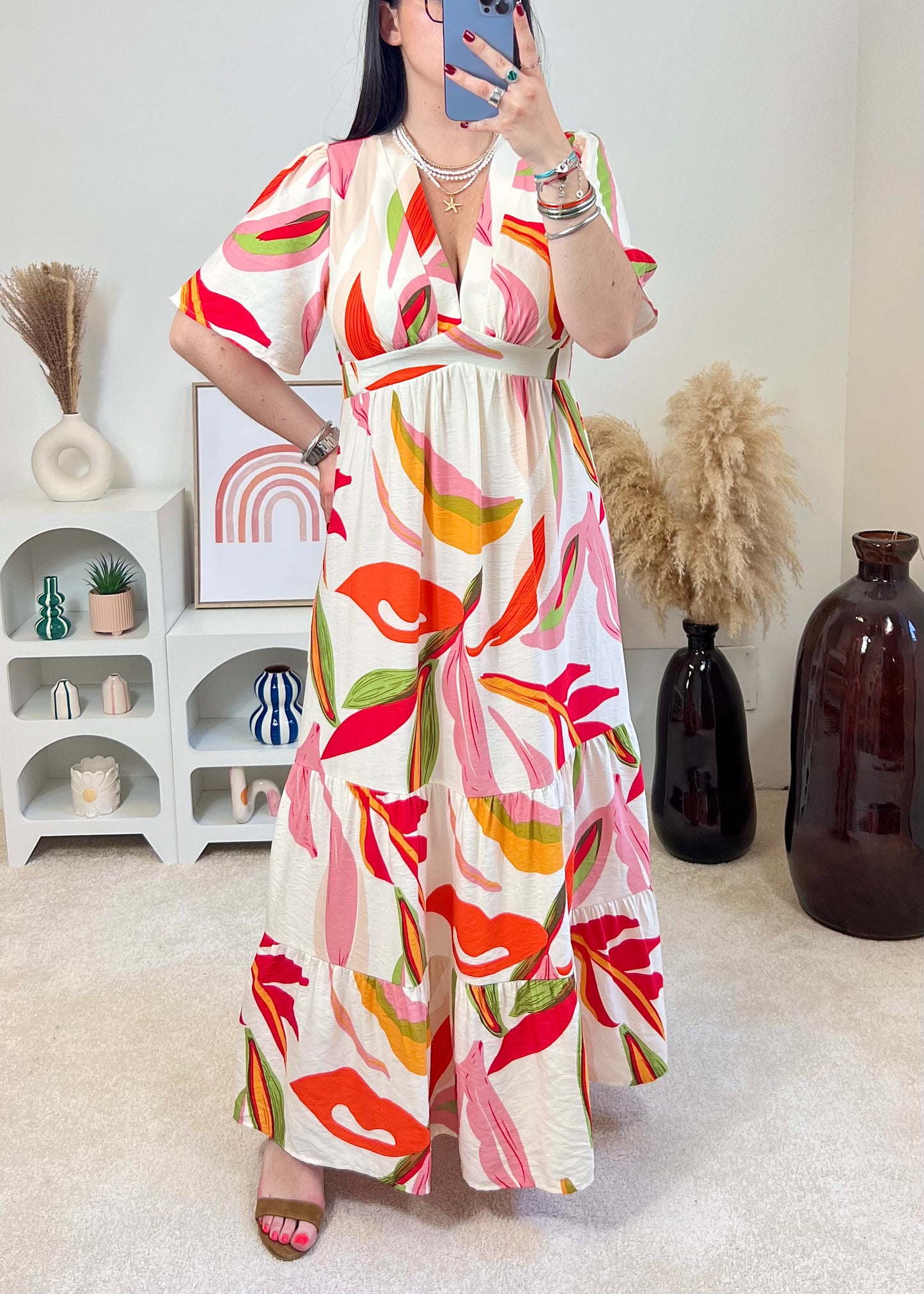 Robe Maëlle Corail