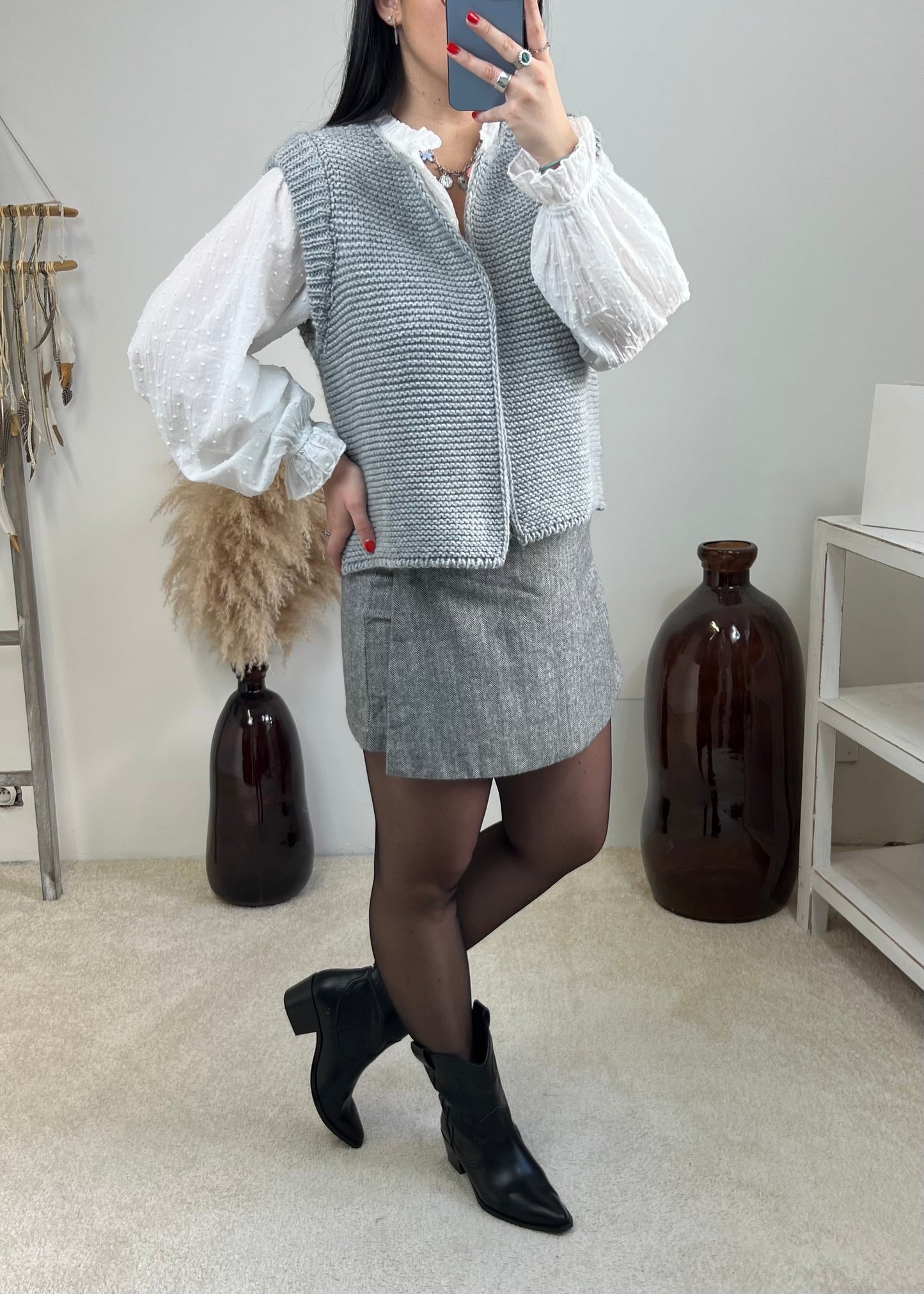 Jupe-Short Zilla Grise