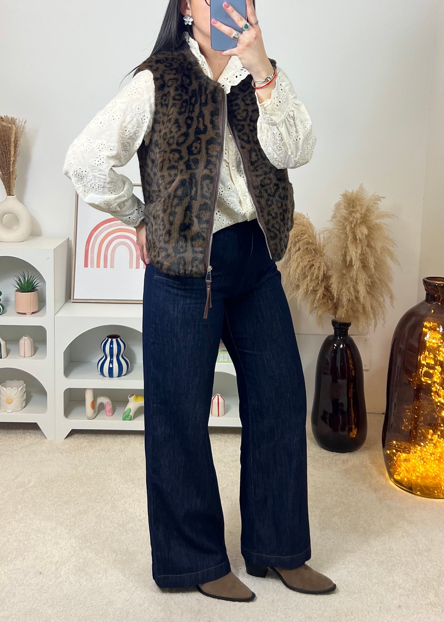 Gilet Ludmila Léopard