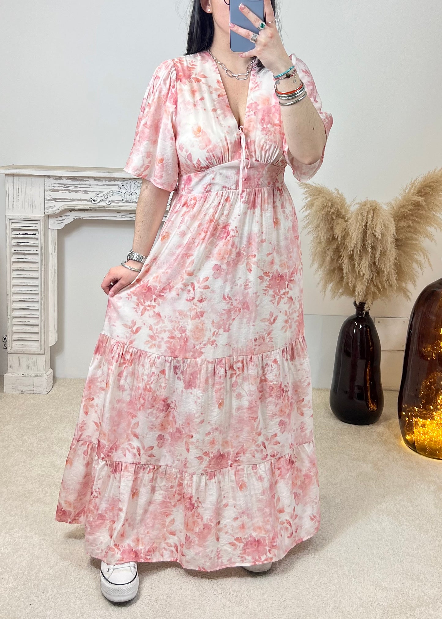 Robe Cléa Rose Pâle