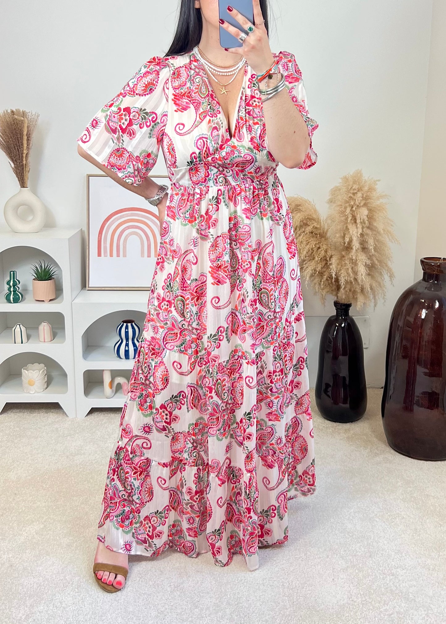 Robe Anna Fushia