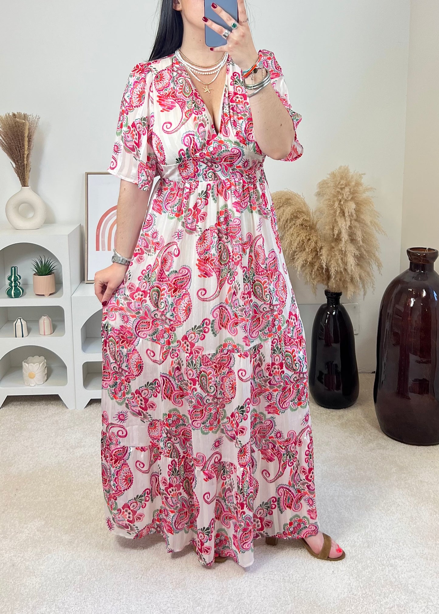 Robe Anna Fushia
