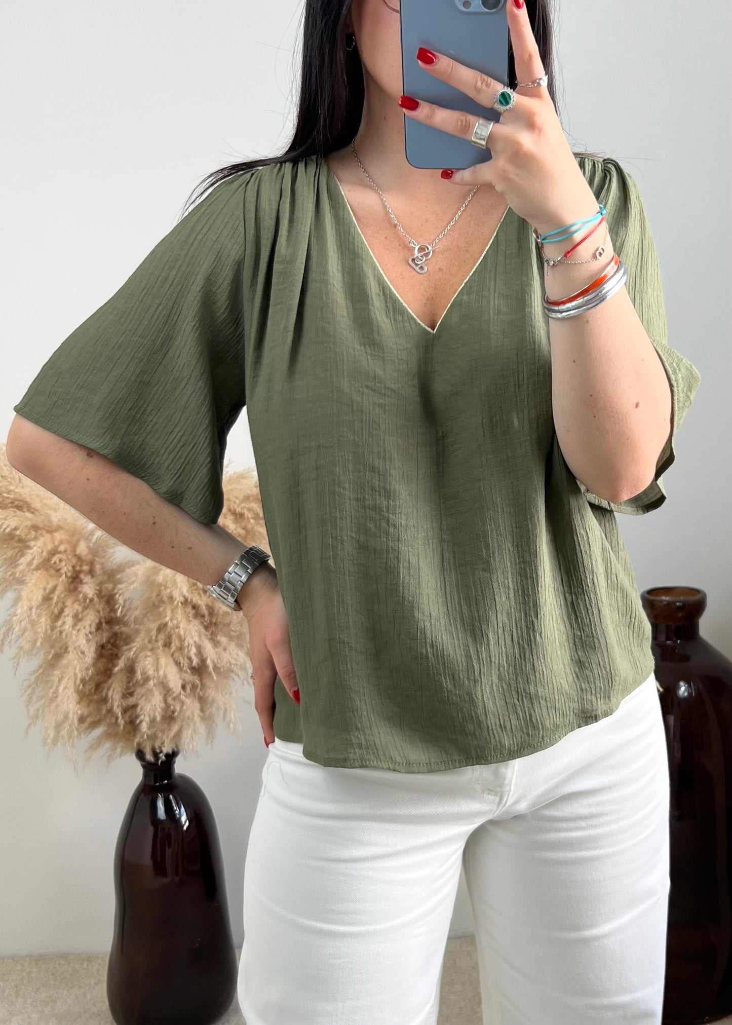 Blouse Ema Kaki