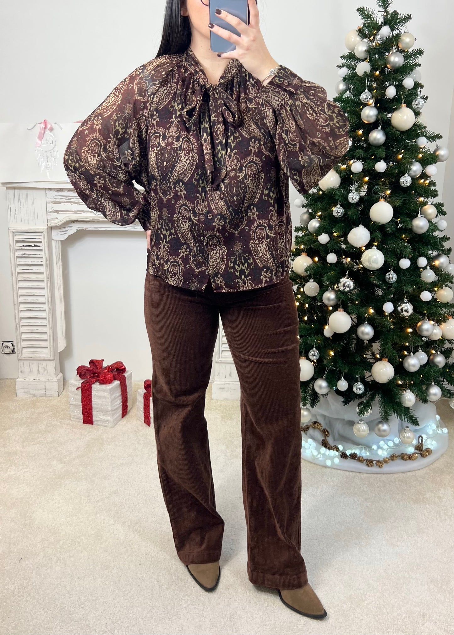 Chemise Amélie Bordeaux