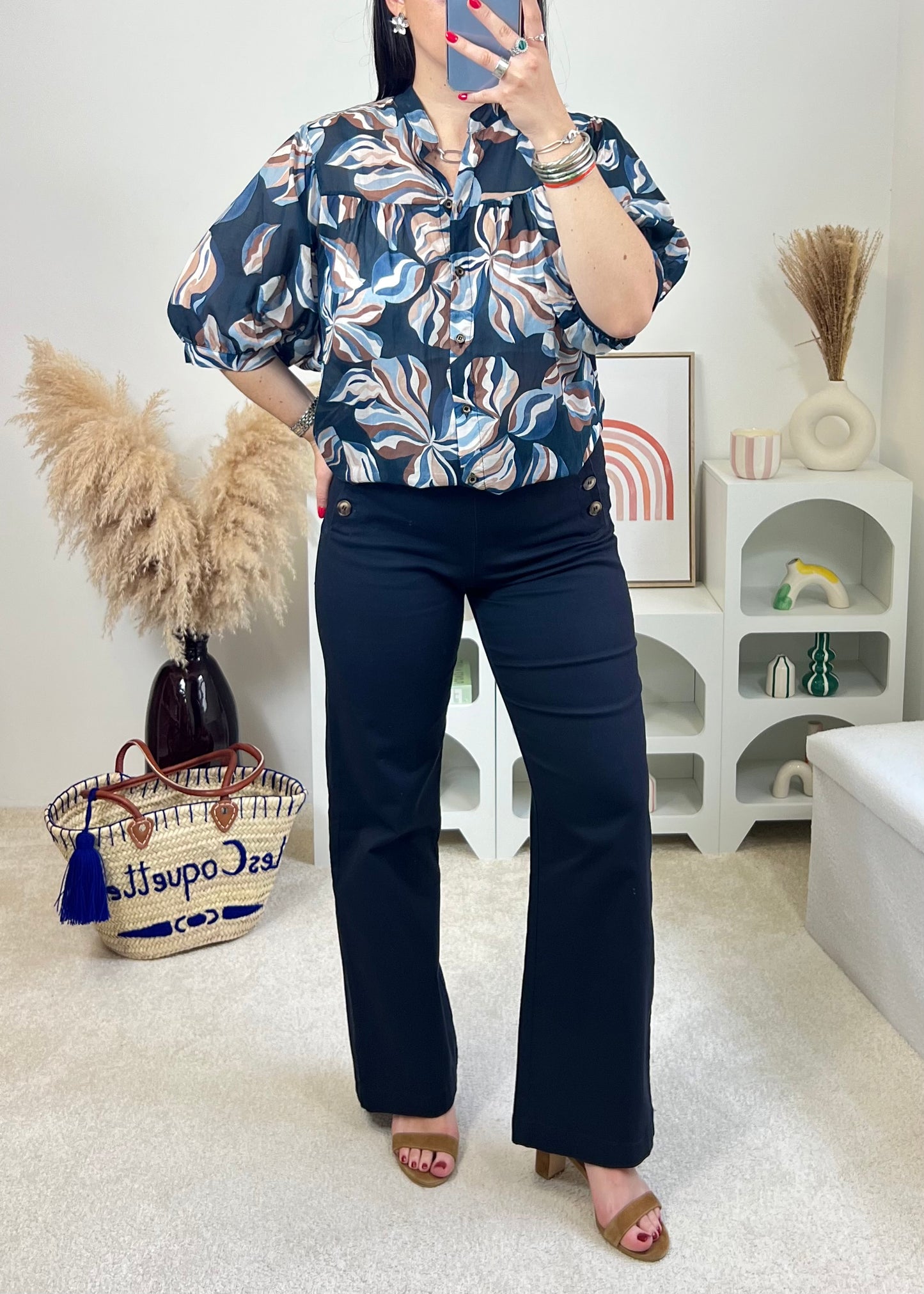 Blouse Léonie Marine