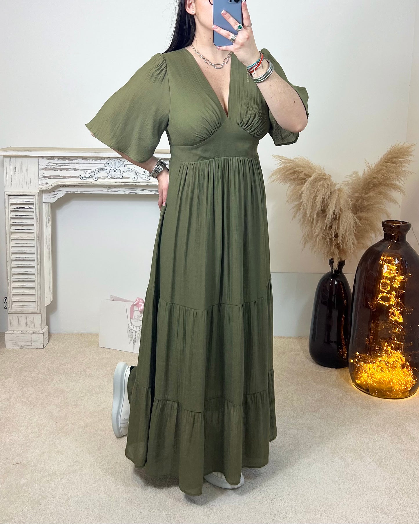 Robe Maïa Kaki