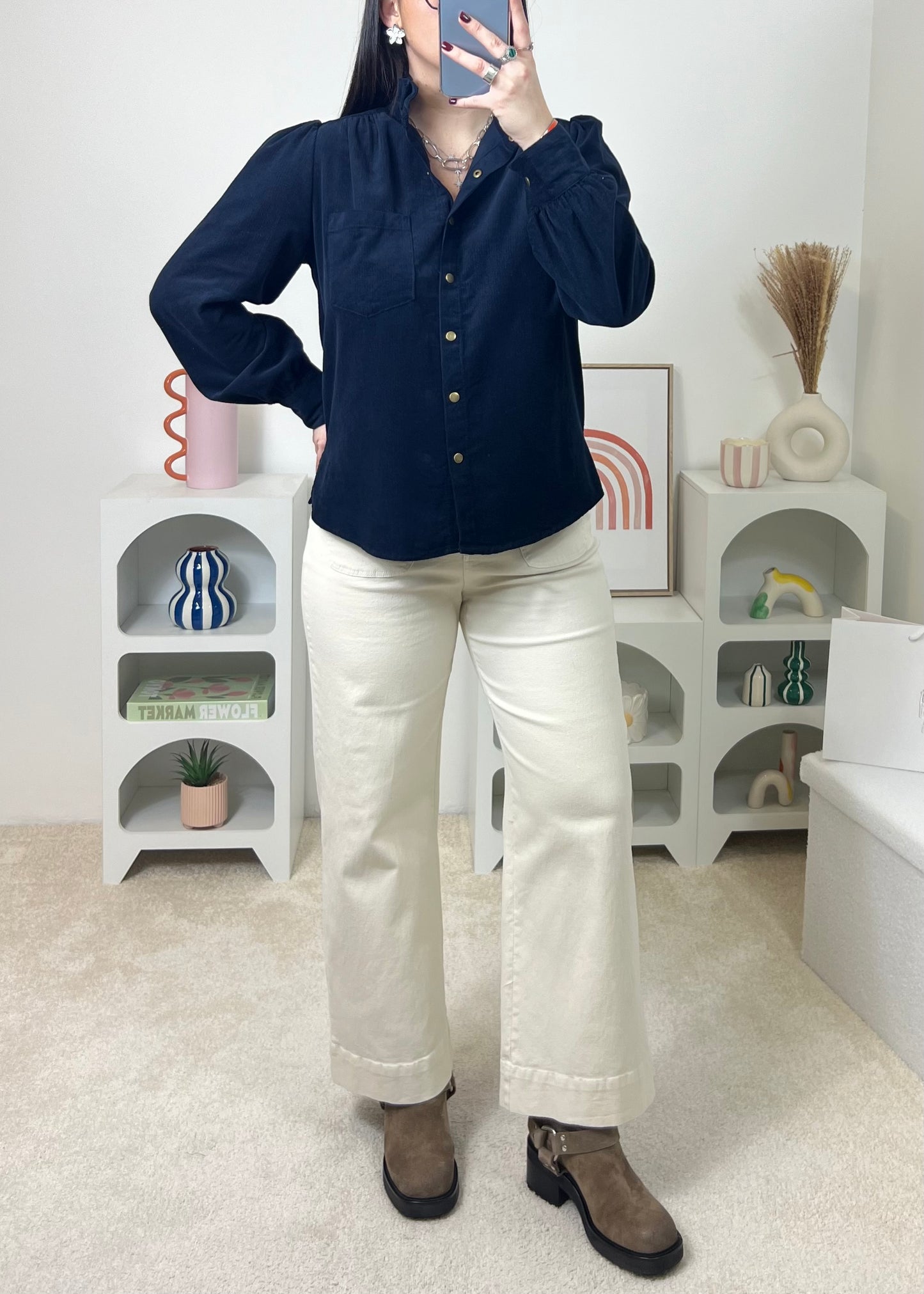 Chemise Vina Marine (velours)