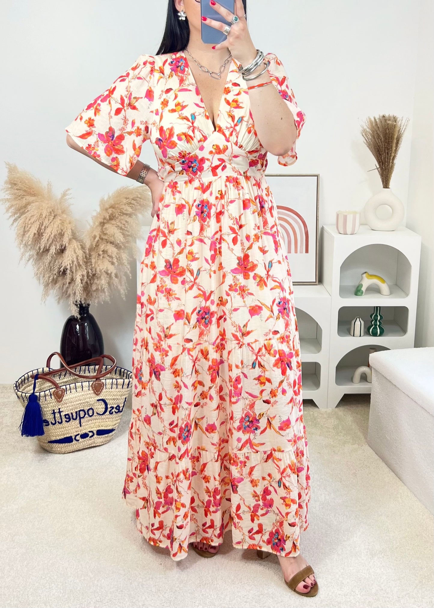 Robe Cléo Corail