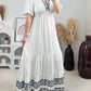 Robe Nina Écru/Marine