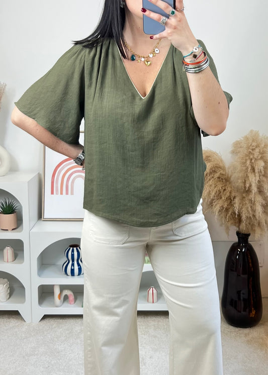 Blouse Ema Kaki