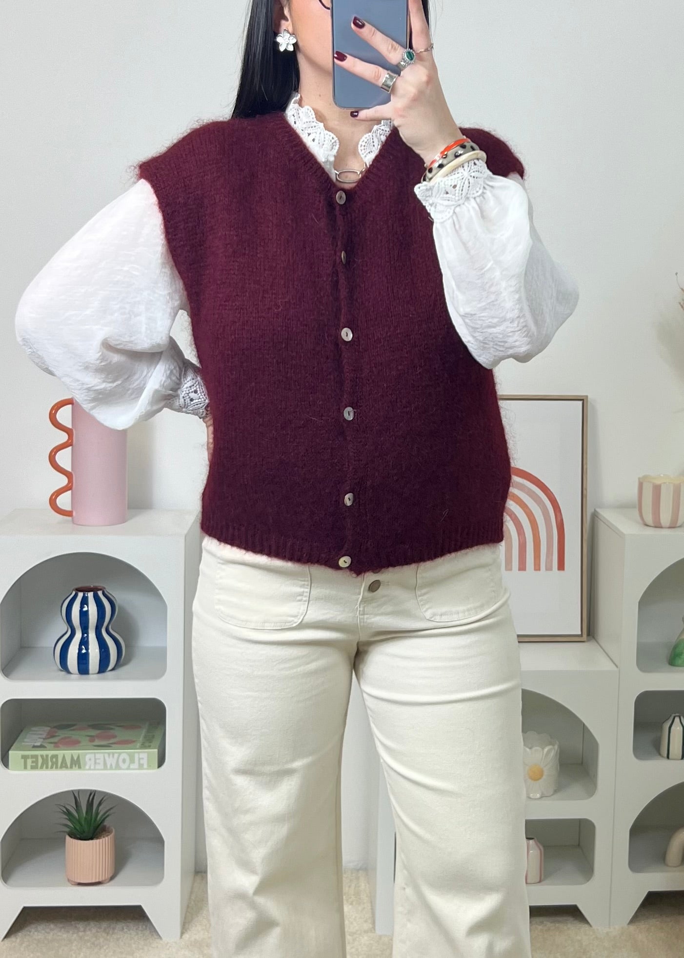 Gilet Doria Bordeaux