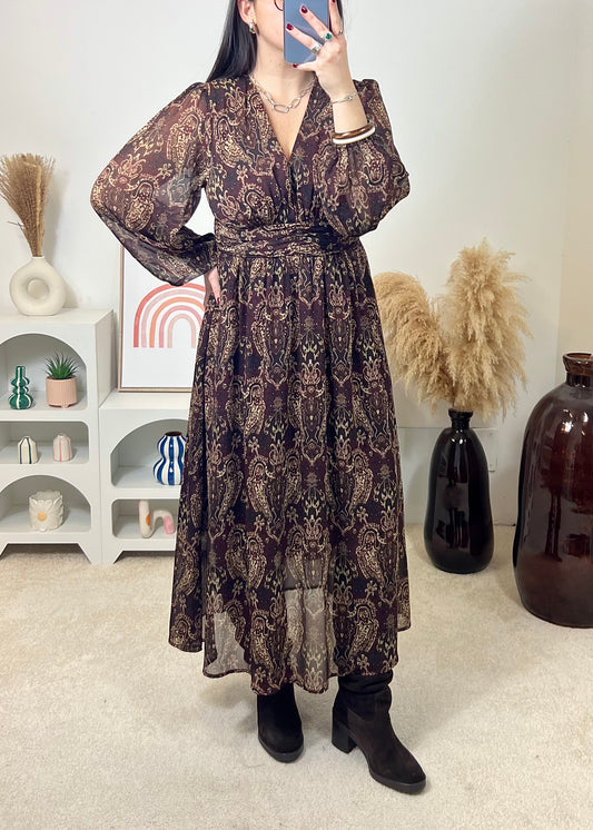 Robe Ania Bordeaux