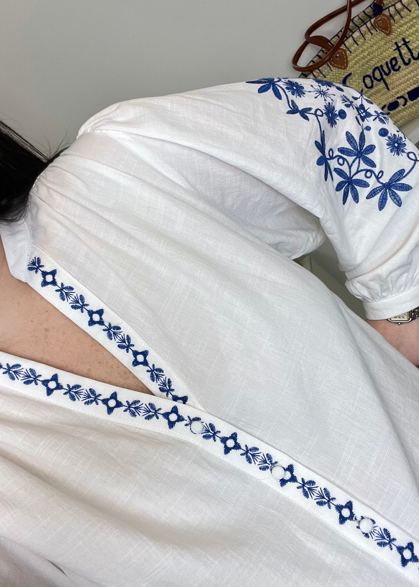 Blouse Luka écru/marine