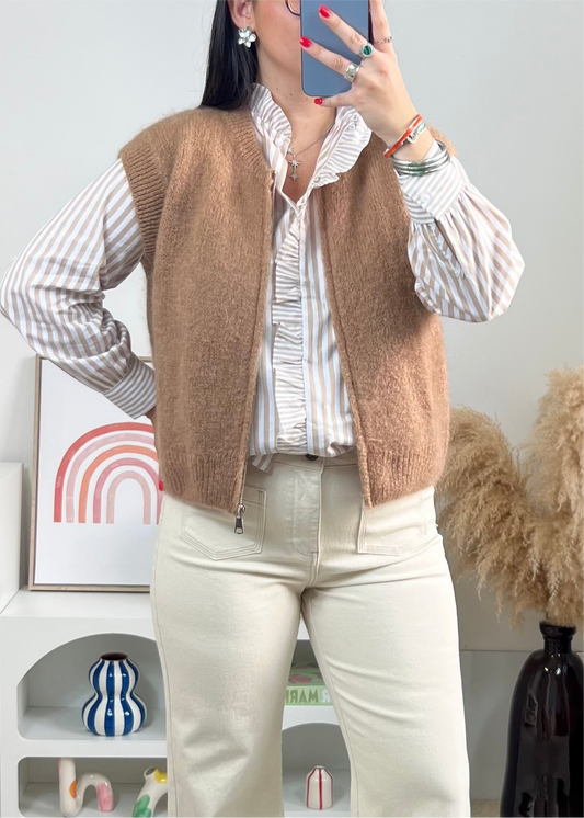 Gilet Charly Camel