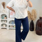 Blouse Élea Ivoire