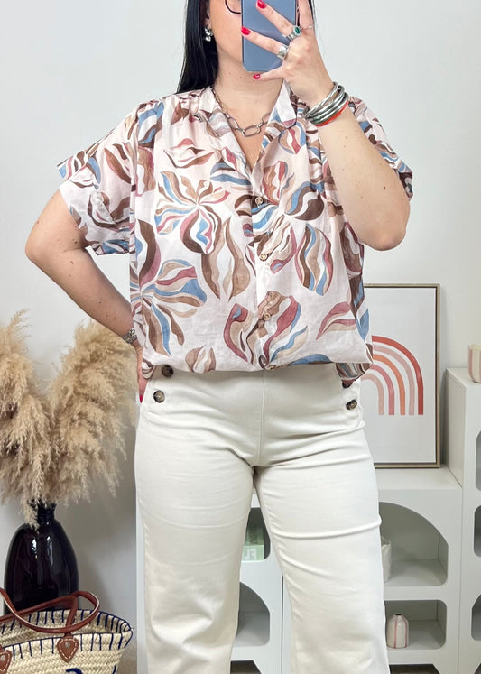 Chemise Maud Rose pale
