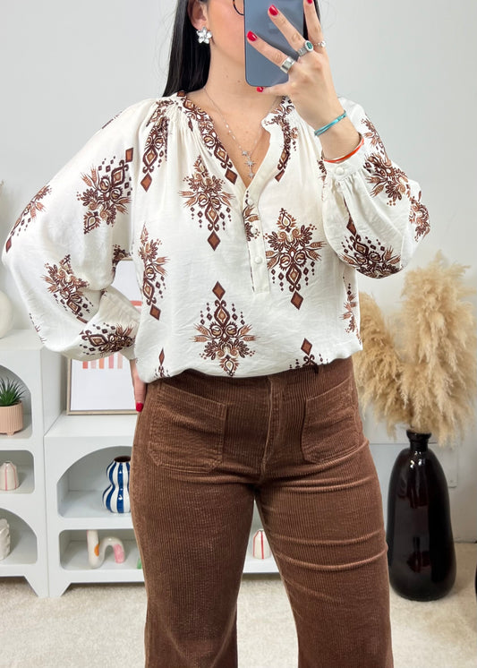 Blouse Kasia Choco