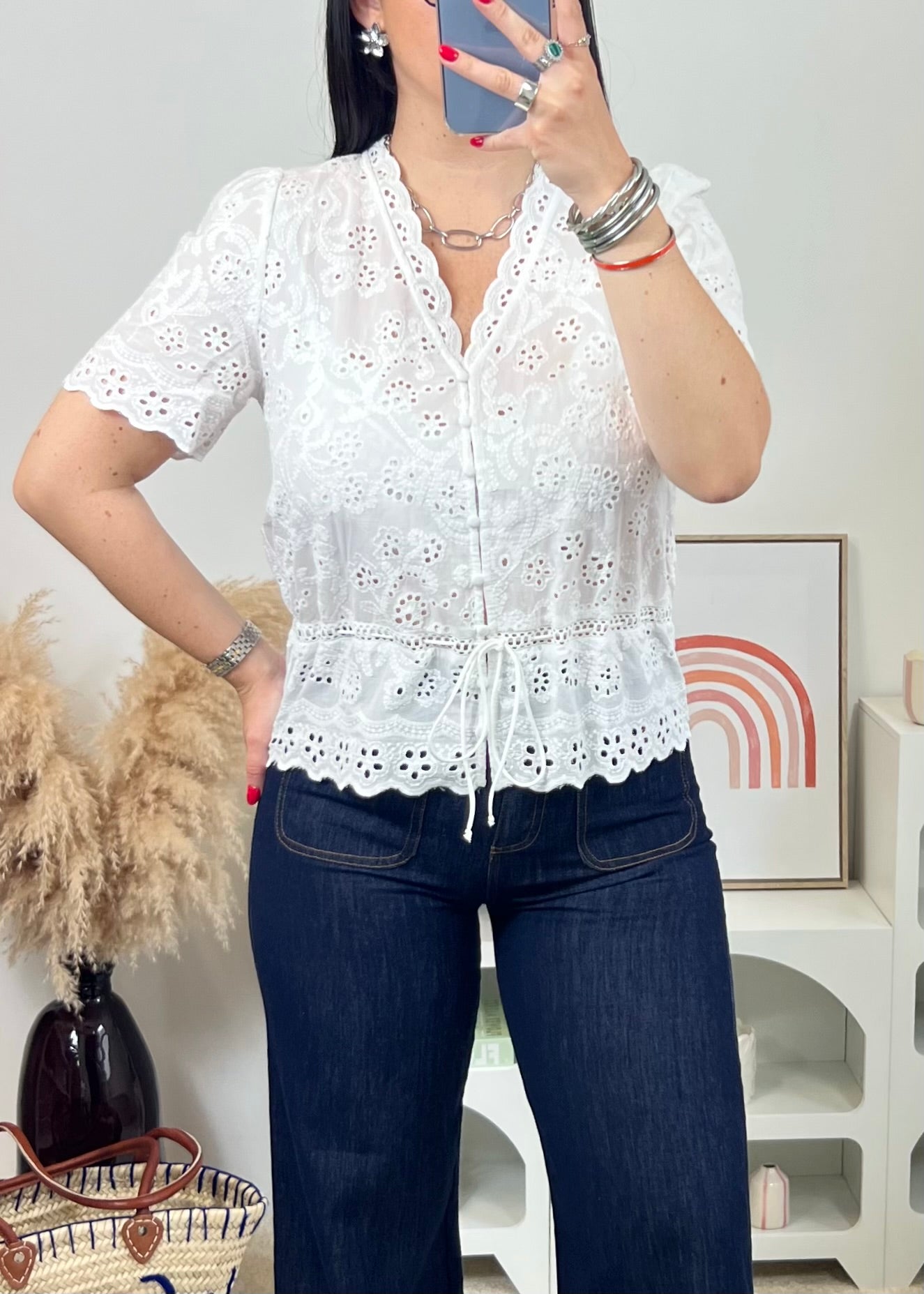 Blouse Flora Écru