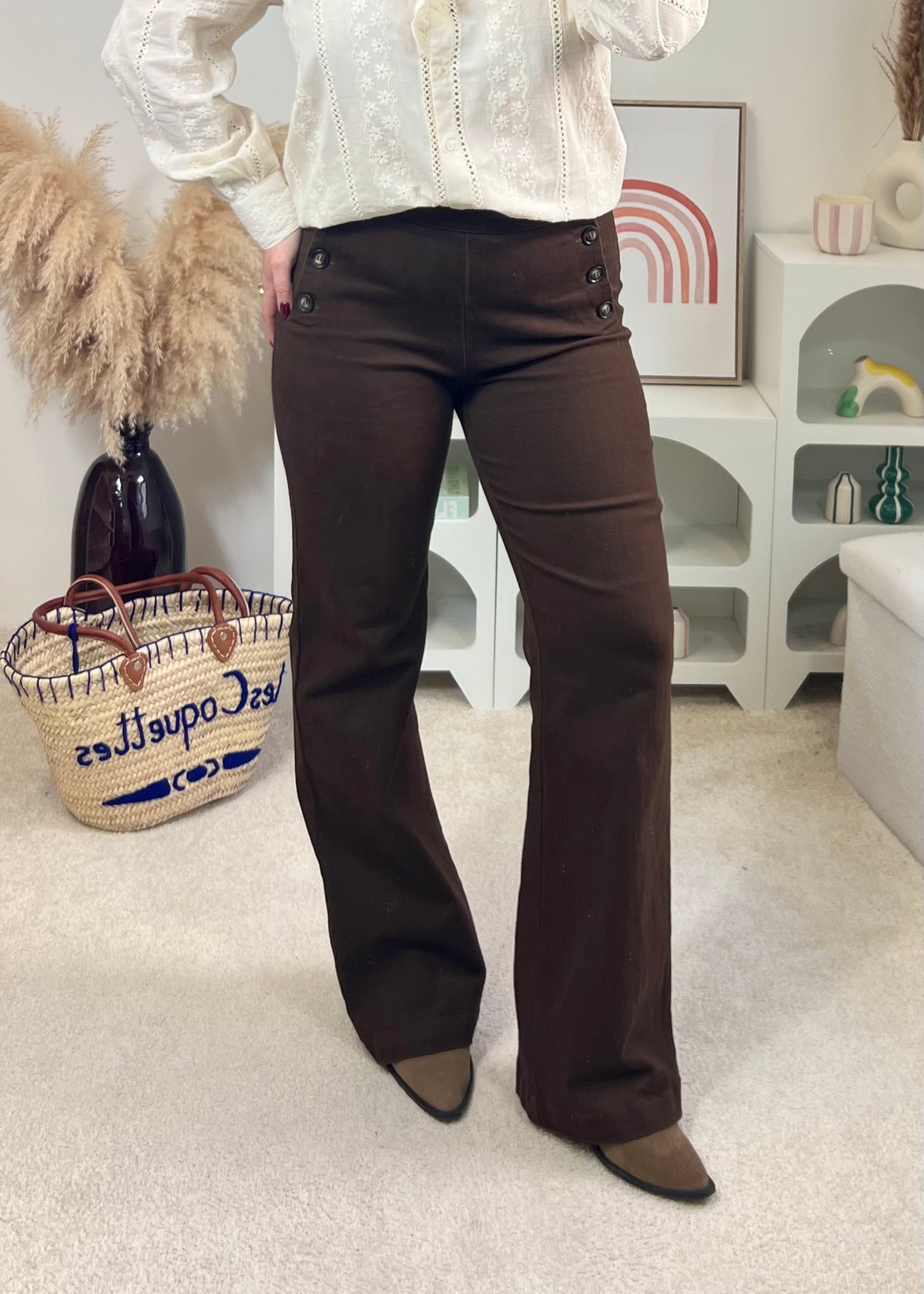 Pantalon Solenn Choco