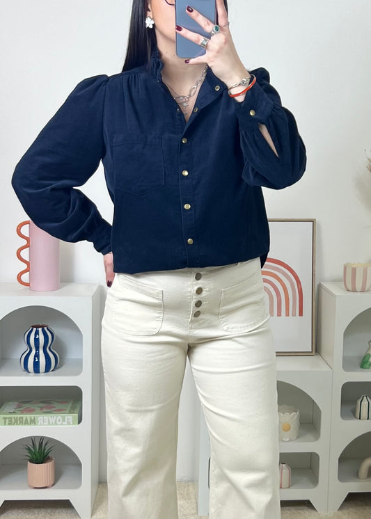 Chemise Vina Marine (velours)