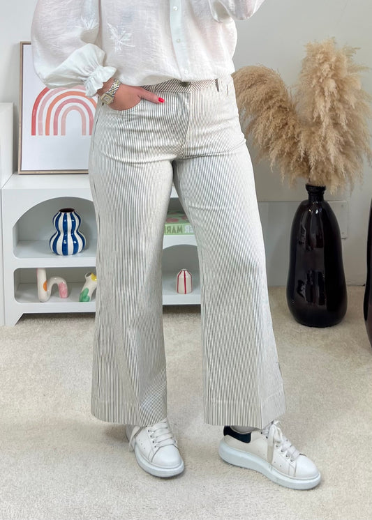 Jeans Windy Rayé Taupe