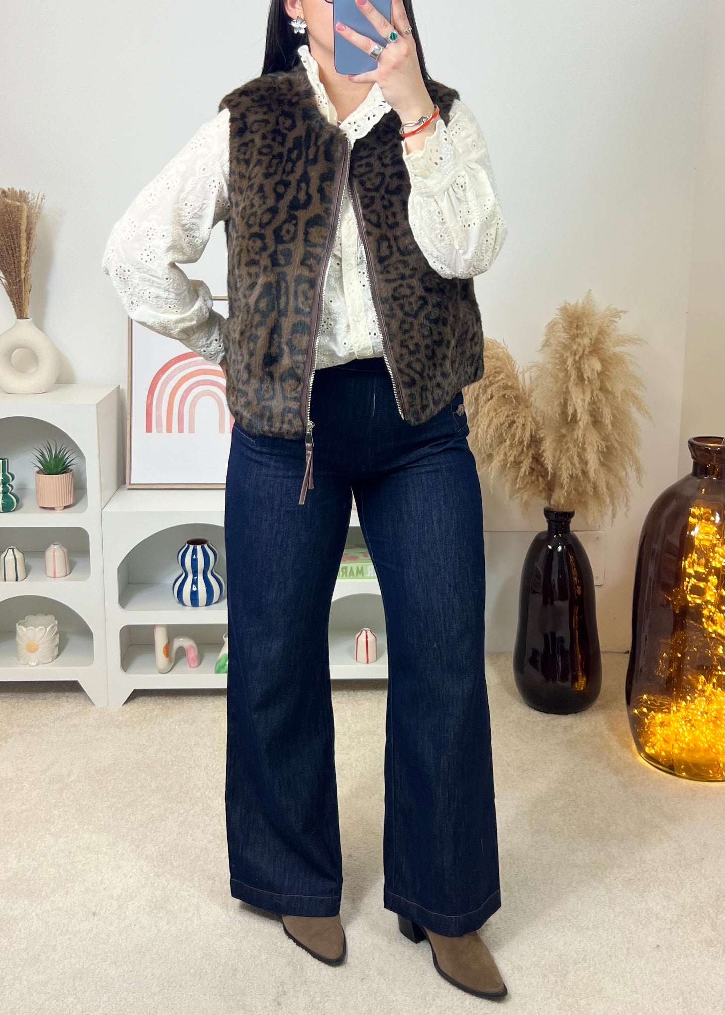 Gilet Ludmila Léopard