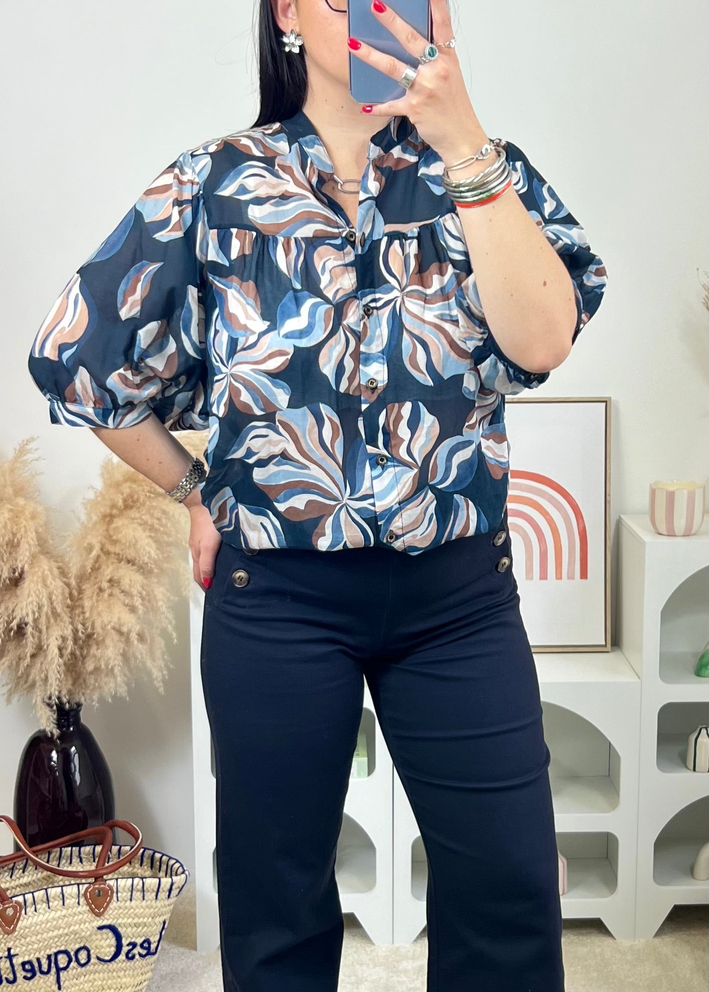Blouse Léonie Marine