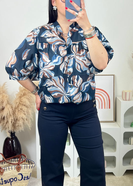 Blouse Léonie Marine