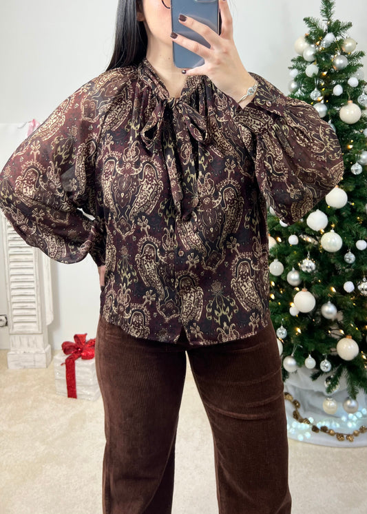 Chemise Amélie Bordeaux