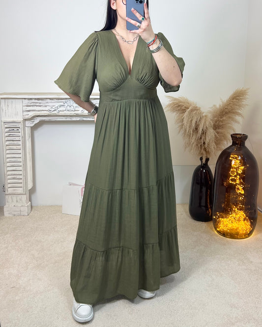 Robe Maïa Kaki