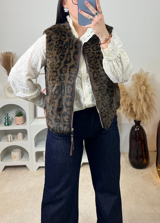 Gilet Ludmila Léopard