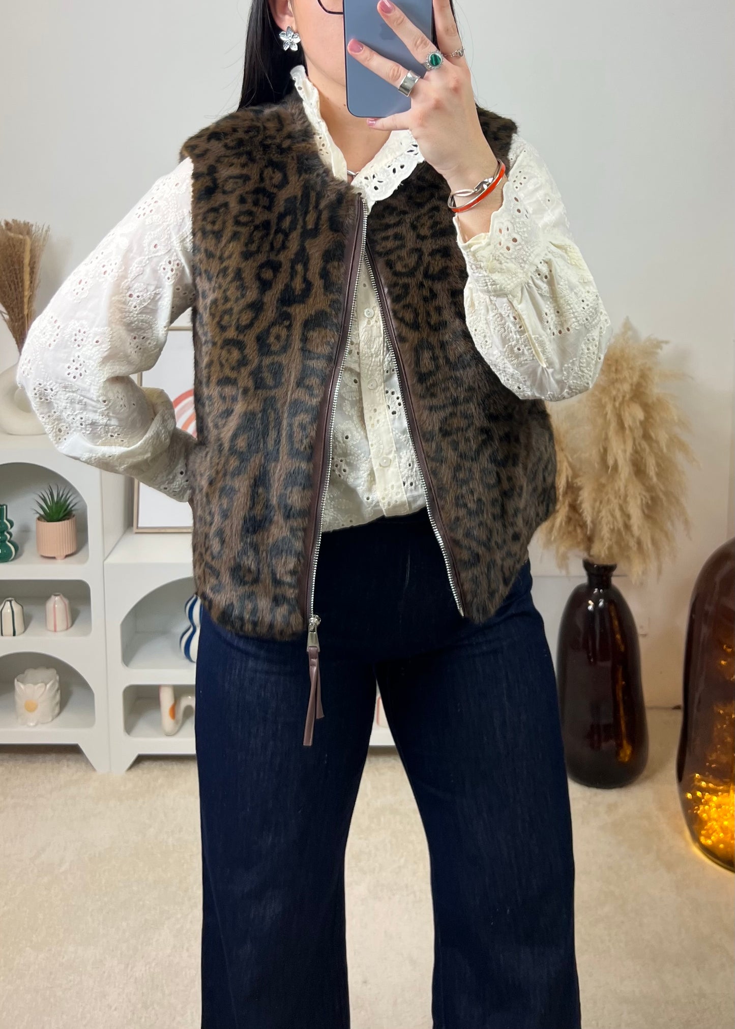 Gilet Ludmila Léopard