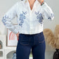 Chemise Emia Blanche/Marine