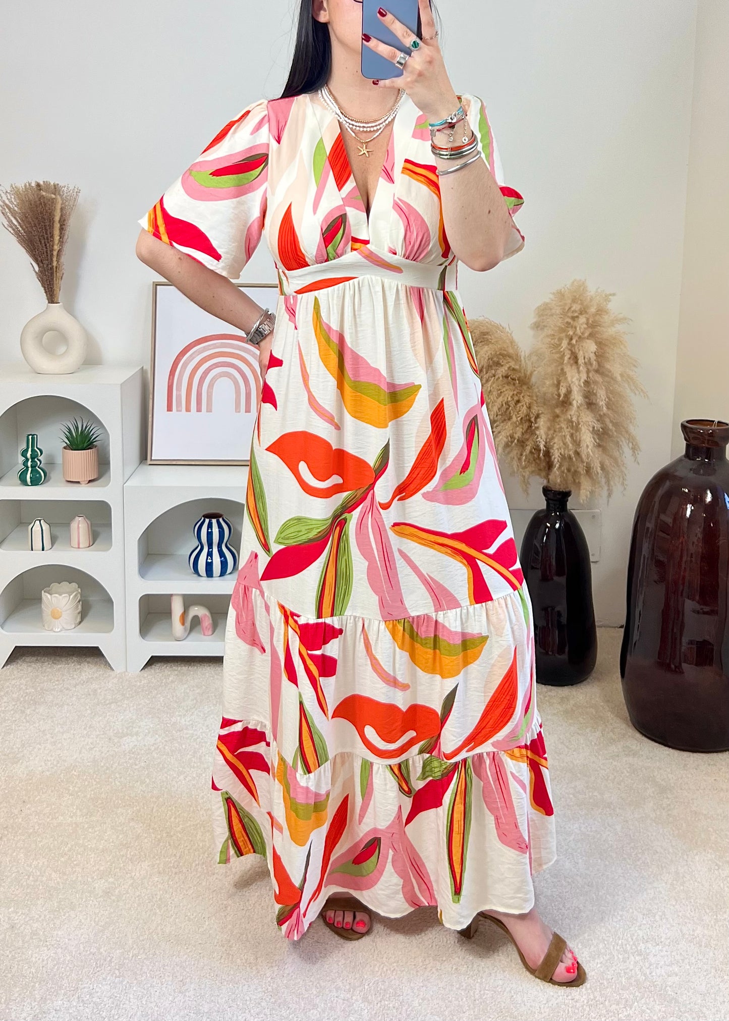 Robe Maëlle Corail