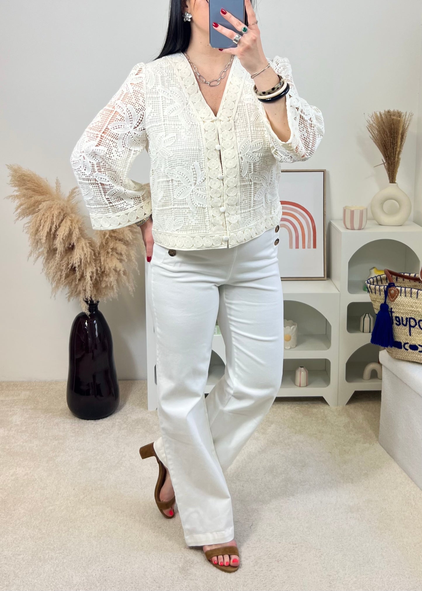 Pantalon Palia Écru
