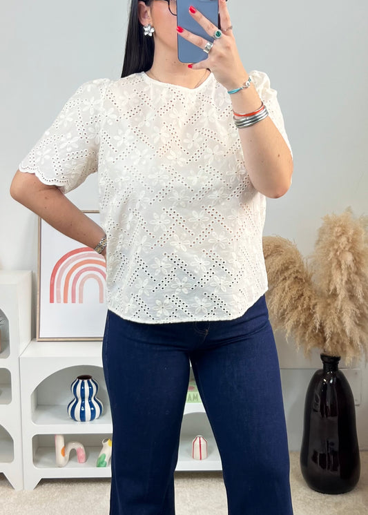 Blouse Élea Ivoire